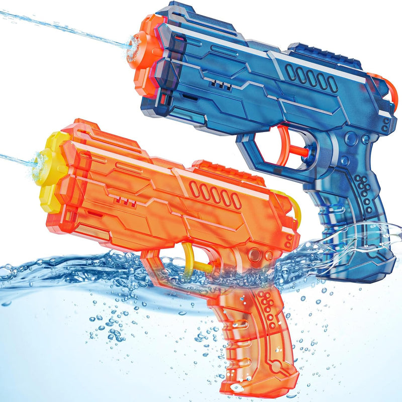LQYoyz 2 Pack Water Guns for Kids Adults, Small Squirt Guns | Water Blaster for Boys & Girls, Water Toy for Swimming Pool, Beach & Backyard, Water Gun For Summer Games & Yard Parties