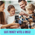 KiddieVault - Electronic Money Saving Box with Code, Automatic Bill Feeder, Lights & Sounds for Kids 3-12