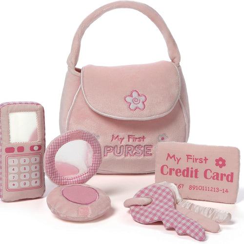 GUND Baby My First Purse 5-Piece Sensory Plush Toy Playset for Babies