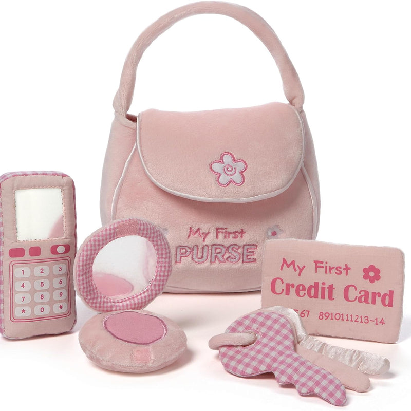 GUND Baby My First Purse 5-Piece Sensory Plush Toy Playset for Babies