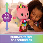 Gabby’s Dollhouse Fairylandia Official Rainbow Light-Up Kitty Fairy Plush, Cat Stuffed Animal, Sensory Toys for Ages 3 & Up