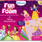 Skillmatics Foam Sticker Art – Disney Princess, 800+ 3D Foam Stickers, Mess-Free Fun for Kids, DIY Felt Craft Kits, Gifts for Fans of Cinderella, Belle, Rapunzel, Ages 3, 4, 5, 6, 7