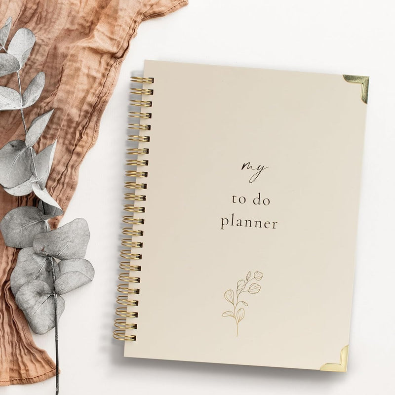Beautiful To Do List Notebook - Aesthetic Daily Planner to Easily Organize Your Tasks And Boost Productivity - Stylish Undated ADHD Planner Gift and The Perfect School or Office Supplies For Women