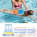 SWIMEE Back Float Safety Swim Trainer Swimming Bubble Belt with Adjustable 3 Layers Swim Belts Comfortable Waterproof Floaties Device for Kids Toddler Swimming Floats (10lb-60lb)