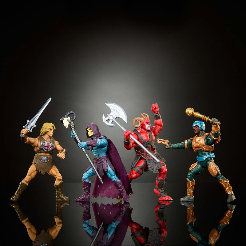 ​Masters of the Universe Action Figure Toy 4 Pack, 5.5 Inch 2026 Movie Accurate with 1 Exclusive, 14 Posable Joints, Galitzine Elba Björnsson