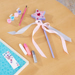 Melissa & Doug Created By Me! Paint & Decorate Your Own Wooden Princess Wand Craft Kit, Pink Princess Crafts Great for Rainy Days, Toys for Kids Ages 4+