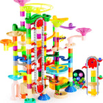 JOYIN 236Pcs Glowing Marble Run with Motorized Elevator- Construction Building Blocks Toys with 30 Glow in The Dark Plastic Marbles, STEM Toy for Boys and Girls, Birthday Gift, Easter Basket Stuffers