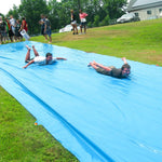 40FT Slip Lawn Water Slide, Giant Slip, Splash and Slide for Kids Adults | Teens Summer Slip Water and Slides Heavy Duty for Outdoor Backyard Lawn Summer Party with 14 Stakes and 2 Bodyboards