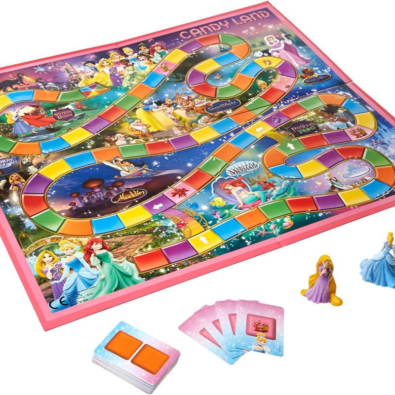 hasbro gaming candy land disney princess edition board game, preschool game for 2 to 3 players, ages 3 and up