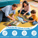 2 Pack 300 Pieces Puzzle for Adults,Autumn Puzzle Farm Jigsaw Puzzles 300 Pieces for Adults Kids Seniors Countryside Jigsaw Puzzle Premium Cardboard Puzzles for Tabletop Family Activity Gift