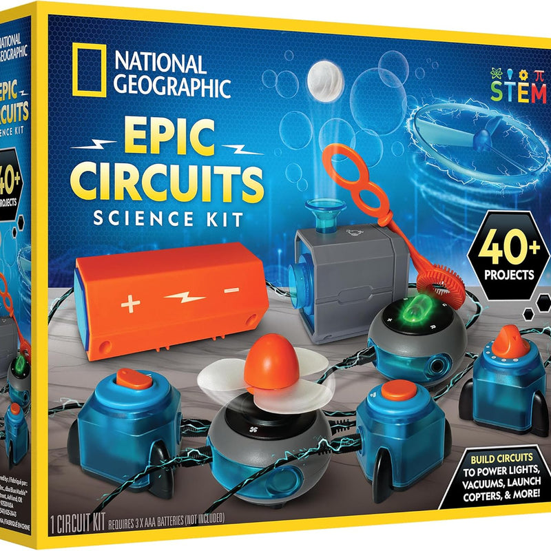 National Geographic Electronics Kit for Kids - 120 Electrical Projects and STEM Toy
