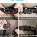 Matenf Backseat Car Organizer with 9 Storage Pockets | 10" Tablet Holder, Keep Car Organized & Tidy, Seat Back Cover for Kid Toddler, Kick Mats Protector, Travel Accessories, 1 Pcs