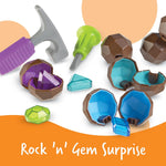 Learning Resources Rock 'n Gem Surprise, 19 Pieces, Ages 3+ Toddler Learning Toys for Sorting and Matching STEM Skills