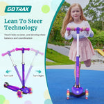 Gotrax KS1 Kids Kick Scooter with LED Lighted Wheels and Adjustable Handlebars