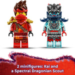 LEGO NINJAGO Kai's Motorcycle Building Toy for Kids, 2 Minifigures, Ages 6+, Building Blocks for Boys & Girls