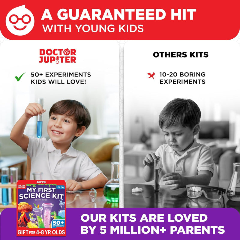 Doctor Jupiter My First Science Kit for Kids Ages 4-8 with 50+ Experiments and Fun STEM Learning