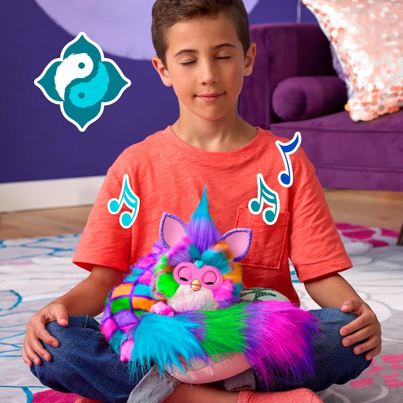 Furby DJ Interactive Toy, 32-Inch, Snuggly Electronic Plush, Music, Lights, Games, Speaks English & Furbish