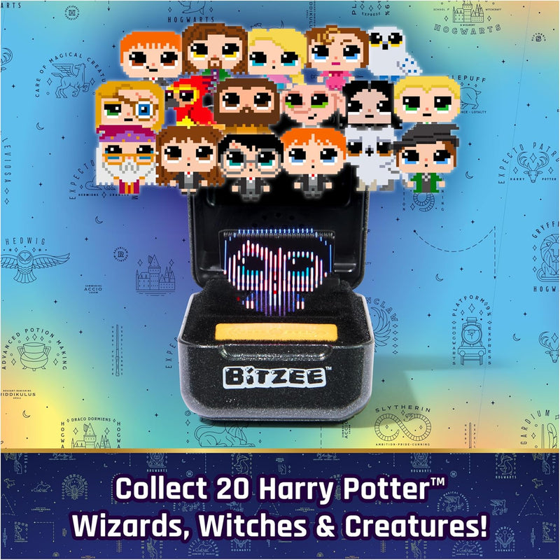 Harry Potter Bitzee interactive toy with 20 characters, Hogwarts pod, and 3 AA batteries for kids