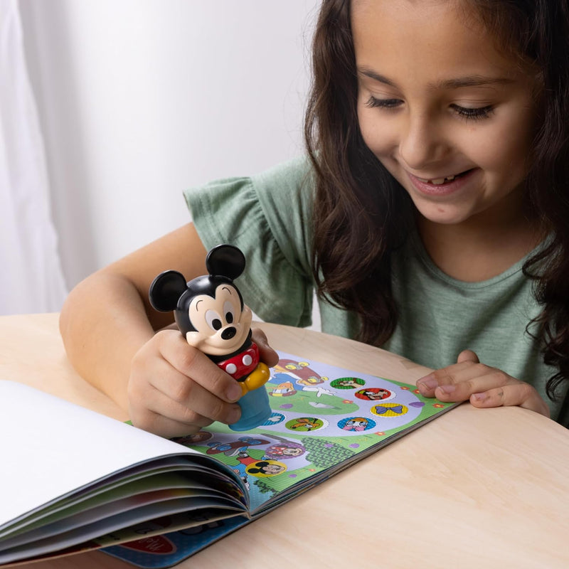 Melissa & Doug Disney Mickey Mouse Sticker Wow! 24-Page Activity Pad and Sticker Stamper for Kids Ages 3-7