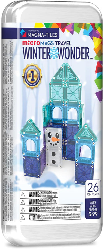 MAGNA-TILES microMAGS 24-Piece Spring Garden Travel Set, The Original Magnetic Building Brand