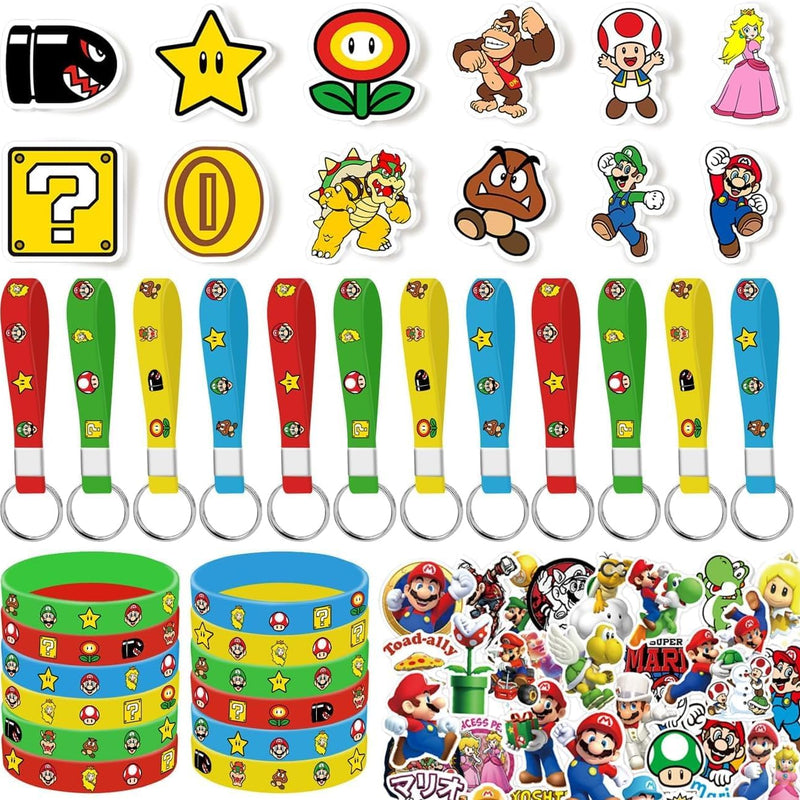86PCS Mario birthday party supplies, Mario theme party gifts set, 86 pieces