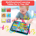 Peacurh Trilingual Learning Toy Tablet with Music & Sound, Montessori Speech Musical Therapy Toys, Gifts for Boy, Girl, Baby, Toddler, for Age 1, 2, 3 Year Old (12-18 Months)