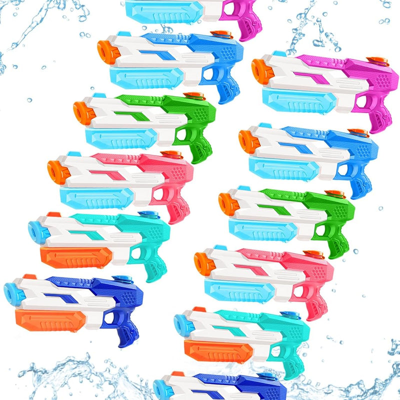 600cc Water Gun for Kids Adults：6 Pack Squirt Blasters Super Water Gun Soaker with Long Range High Capacity for Boys Girls Summer Swimming Pool Beach Outdoor Water Fighting Play Toys Party Favors