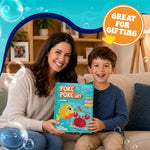 jackinthebox Poke Art Ocean Craft Kit for Kids, Boys & Girls Toys, Ages 4-8 | 1200 fabric pieces, travel arts activities & birthday gifts, mess-free toddler, age 4 5 6 7 8 9 year old, flower pressing