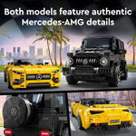 LEGO Speed Champions Mercedes-AMG G 63 & SL 63 building toy cars for kids 10+ years old, collectible model car gifts