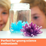 Crystal growing science experiment kit for kids, teens, boys & girls, DIY STEM toy lab