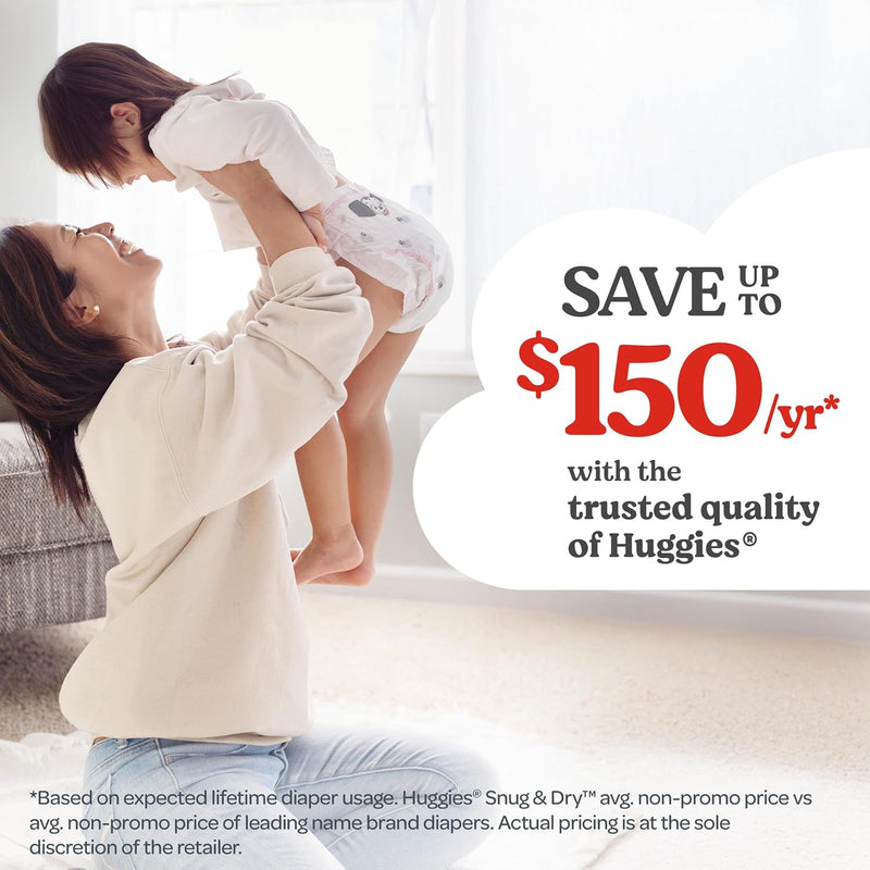 Huggies Snug & Dry Diapers Size 1, 128 Count