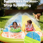 Sloosh Water Slides with 2 Inflatable Boards,22.5ft Double Lane Splash Slip Lawn Water Slide with Advanced Sprinklers Summer Toy for Kids Adults Fun Backyard Summer Outdoor, Orange