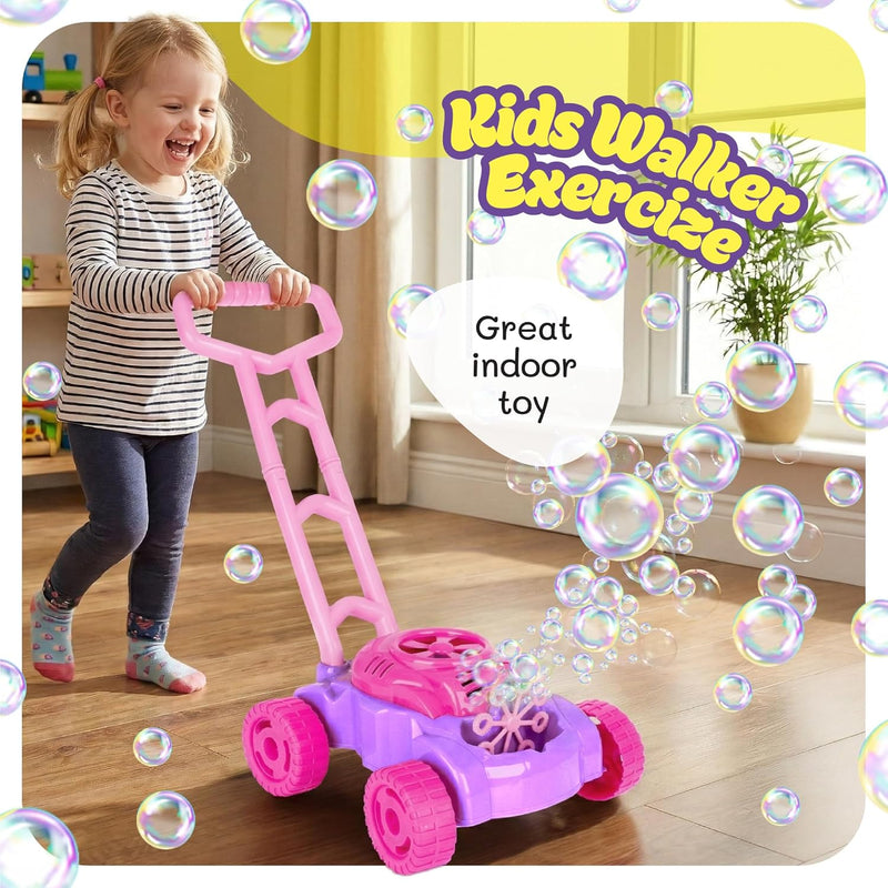 ArtCreativity 18" Bubble Lawn Mower for Toddlers with Bubble Machine and Sound Effects, 3 AA Batteries Required