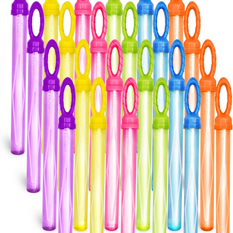 JOYIN 24 Pack 14.6'' Big Bubble Wands for Summer Toy, Outdoor/Indoor Activity Use, Bubbles Party Favors Supplies for Kids