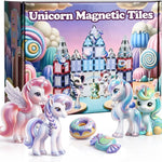 Little Pi Unicorn Toys for Girls Age 4-6 - Unicorn Magnetic Tiles Frozen Toys for Girls Age 4-7 - 3 Year Old Girl Gifts 4 Year Old Girl Birthday Gifts Magnetic Blocks Age 3 4 5 6 7 8