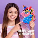 Stepping Stones Painting Kit for Kids - 5 Paint Your Own Garden Stones | 5 Stepping Stones with Paints and Brushes, Crafts for Kids Ages 6-8 - Birthday Gifts for Girls & Boys Ages 6 7 8 9 10 Years