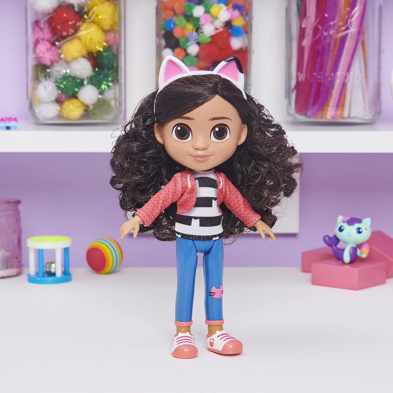 Gabby’s Dollhouse, 8-inch Gabby Girl Doll, Kids Toys for Ages 3 and up