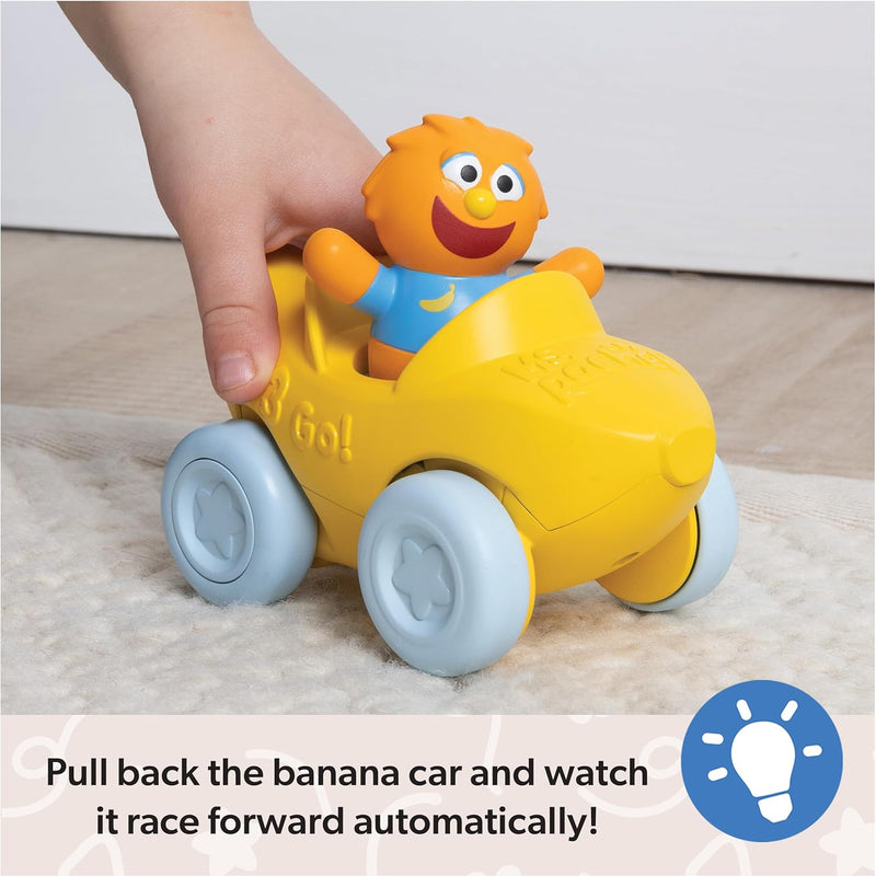 Ms. Rachel Herbie's 1-2-3 Roll! Toy Car with Click-in Figure & Pull Back Action, for Toddlers 1-3Y+