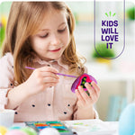 Dan&Darci kids' rock painting kit with glow-in-the-dark paints for creative art toys, ages 6-12.
