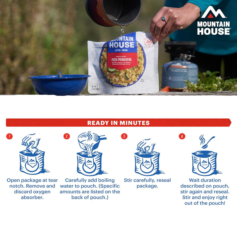 Mountain House Freeze-Dried Breakfast Entree | Backpacking Meals for Camping and Hiking, 4 Servings, 30-Year Shelf-Life, 2-Pack