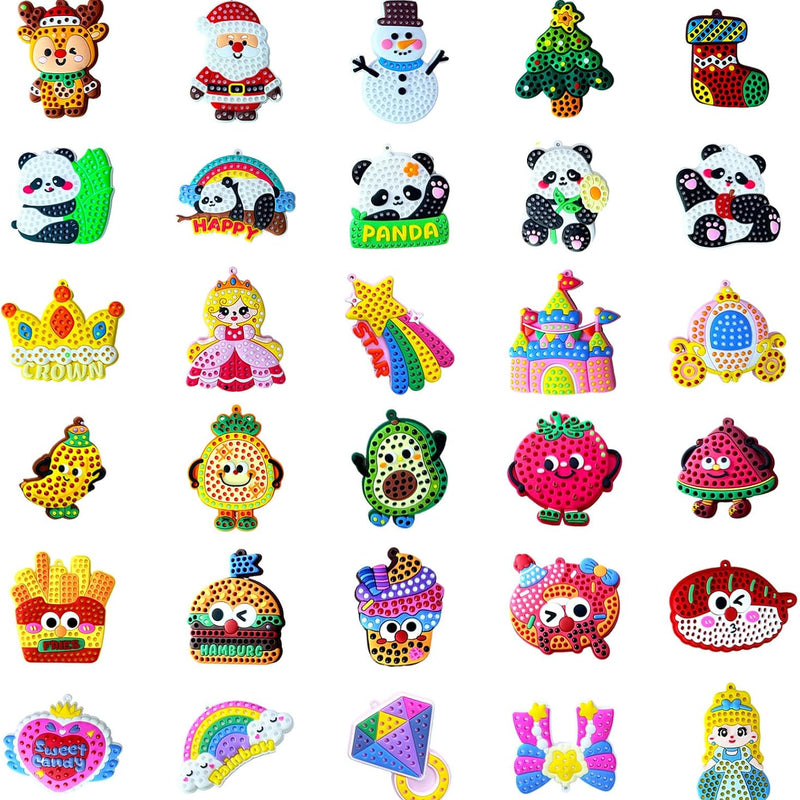 VattaFrast DIY Bead Art & Mosaic Kit for Kids Ages 6-12 Complete Craft Set with 15PCS Colorful Templates Fun Stencils Bead Pens Creative Arts Crafts Activity for Boys Girls