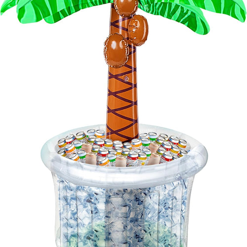 60" Inflatable Palm Tree Cooler for Summer Parties and Outdoor Decorations