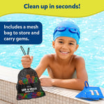 Skillmatics – Seek & Splash, Pool Dive Toys for Kids, Search & Find Game | Swimming Pool Number Dive Toy, Summer Fun & Gift for Boys & Girls Ages 6, 7, 8, 9, 10, 11 & Up, Includes 50 Colorful Gems