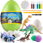 National Geographic Clay Dinosaur Arts and Crafts Activity Kit for Kids | Dinosaurs Toys, 5 Clay Colors, 5 Skeleton Models, Air-Dry Modeling Clay, Sculpting Activity, Imaginative Play, Birthday Gift