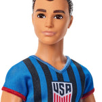 Barbie Careers USSF Soccer Fashion Ken Doll Dressed in Removable Sport-Themed Outfit & Shoes with Accessories