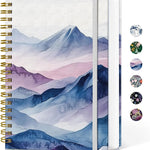 Lined Spiral Notebook Journal for Work, 300 Pages Thick B5 (7.1"x10") College Ruled Journal for Women & Writing, Hardcover Notebook for Note Taking, Perfect for Office Home School Supplies, Purple