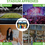 MAY TREE Clear Bag for Stadium Events, 12x5.5x12 Clear Tote Bag for Work | Non-detachable Reinforced Straps, Clear Tote Bag for Work, Sporting Events & Gym, Stadium Approved Transparent Bag