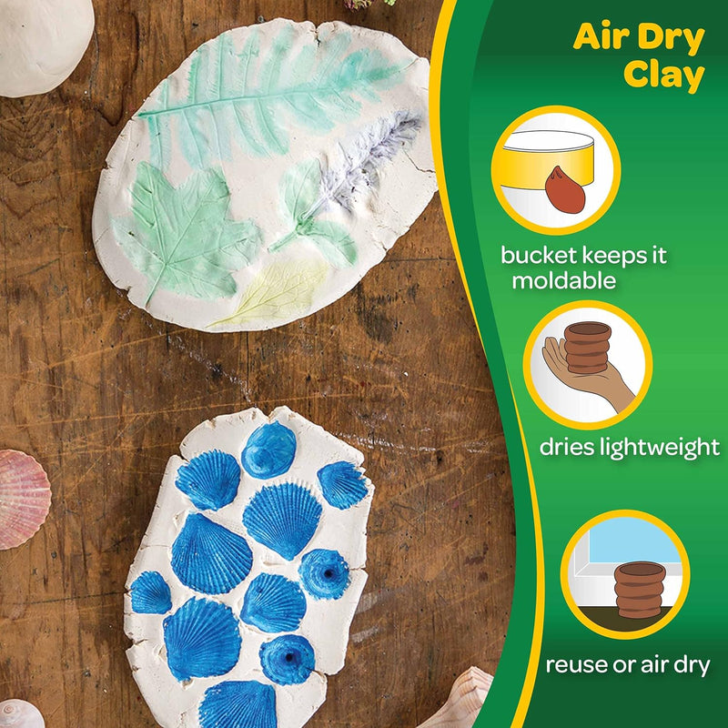 crayola-air-dry-clay-white-25lbs-bulk-modeling-clay-for-kids-no-bake