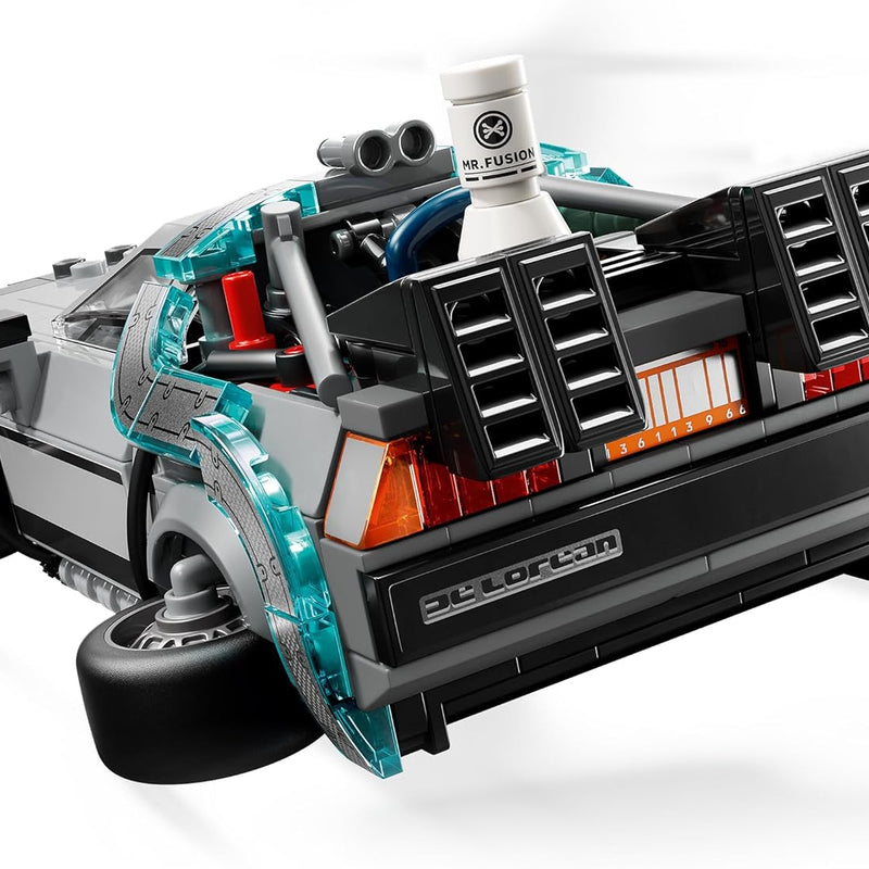 LEGO Speed Champions Time Machine Building Toy, 2 Minifigures, 2 Build Modes, Ages 9+