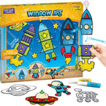 Imagimake Window Art - Princess, DIY Mess-Free 16 Pieces Suncatcher Kit | Stained Glass Painting Craft Activity for Kids, Birthday Gift for Girls Ages 5,6,7,8,9,10,12 Years Old